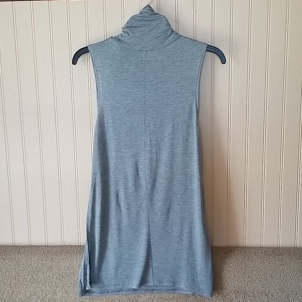 NWT Garage turtleneck tunic tank slits gray small - Picture 4 of 6